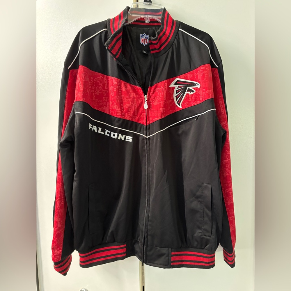 NFL Black and Red Windbreaker Jacket